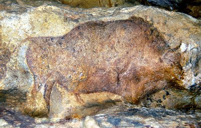 Bison in Font De Gaume by Unbekannt Unbekannt